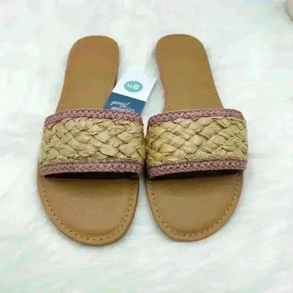 Women's Dez Woven Slide Sandals - Universal Thread, Rose Pink, size 9.5 - Picture 2 of 7